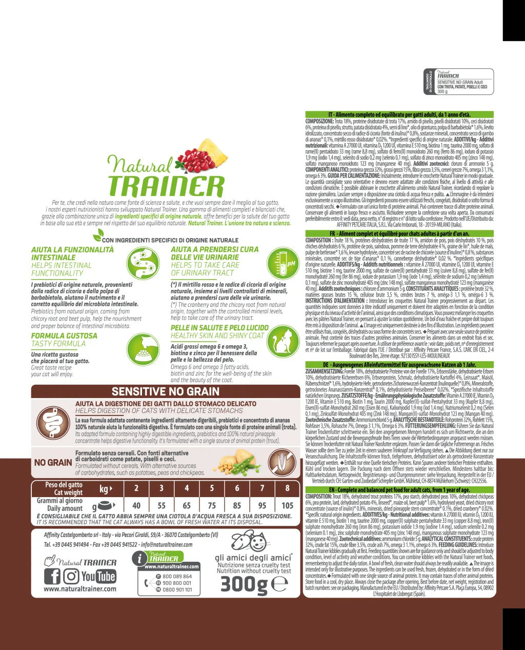 Natural Trainer Sensitive No Grain Trota 300 g Natural Trainer Sensitive No Grain Trota 300 g